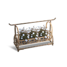 藤编花匣